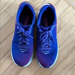 Hoka One One Women's Sneakers in Blue and Pink